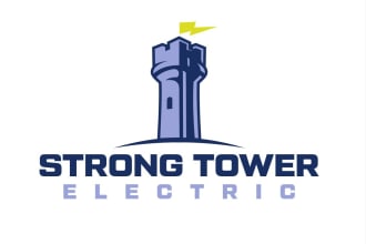 do modern line art text or contractor logo