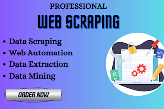 provide python web scraping, data mining and web automation