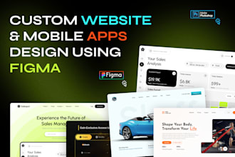 design UI UX website in figma