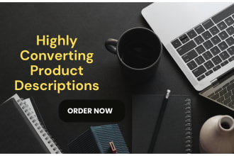 write shopify, etsy, walmart, amazon product descriptions or listings