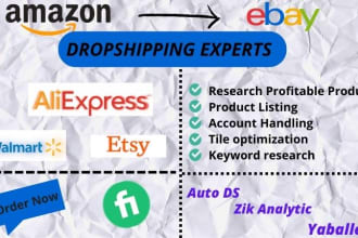 do wallmart aliexpress amazon to ebay dropshipping listings