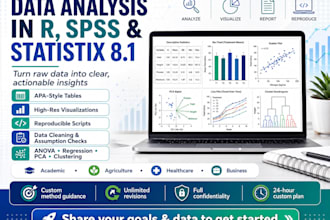 do statistical analysis of your experimental data