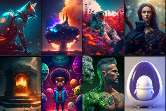 create ai art, ai illustrations, ai characters