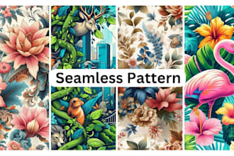 create seamless textile pattern ,repeated pattern