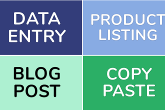 do wordpress data entry, product listing, excel data clean