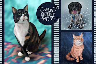 create a custom portrait of your beloved pets