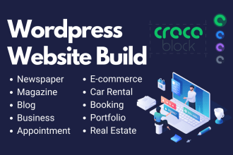 build dynamic wordpress website for you