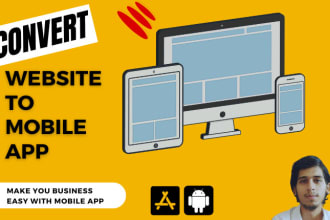 convert the website to android, ios app
