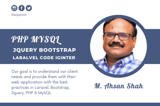 build web application in bootstrap, jquery, php and mysql