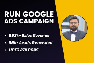 setup, optimize and manage profit making google ads campaign