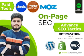 do complete monthly onpage SEO optimization of your wordpress site
