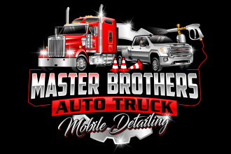 do 3d auto detailing, trucking and car wash business logo