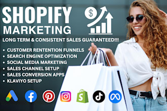 promote shopify store, sales funnel, or shopify marketing to boost shopify sales