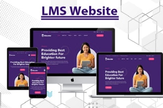 build lms education website with learndash
