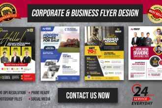 design professional business, corporate flyers