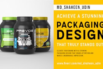 craft exceptional supplement label, label design, packaging design