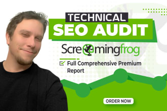 scan your entire website using screaming frog SEO spider and deliver a report