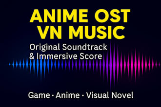 create anime inspired soundtrack for games and visual novels