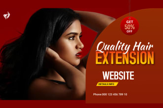 design hair extension,salon website,cosmetic website,hair store,wig website