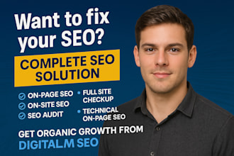do on page and complete SEO with a full website checkup