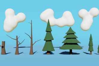 create 3d low poly model