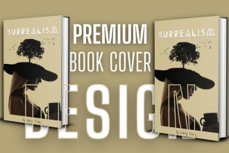 do book cover design, kindle or ebook cover with  3d mockup