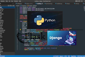 build a rest api for you using python django or flask