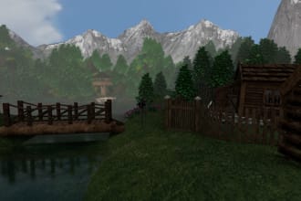 model 3d assets or ugc items and build a map if its a simulator