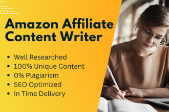 write SEO optimized amazon affiliate articles