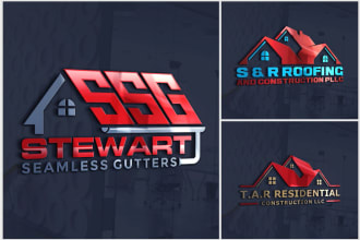 create real estate, property, construction logo design