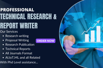 do technical proposal, report and research writing