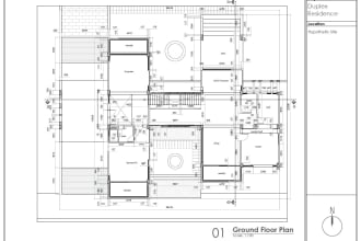 draw, redraw 2d architectural floor plan, blueprint autocad and drafting