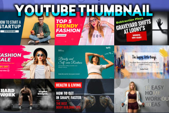 do amazing epic youtube thumbnail design