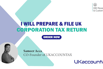 prepare and file UK corporation tax return ct600