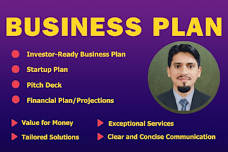 prepare a business plan and financial plan