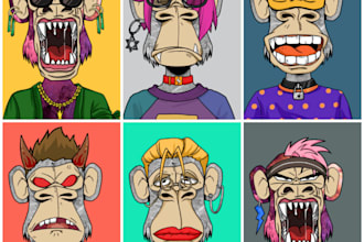 design unique nft animated art and generate collection with metadata