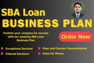 prepare sba business plan for a bank loan