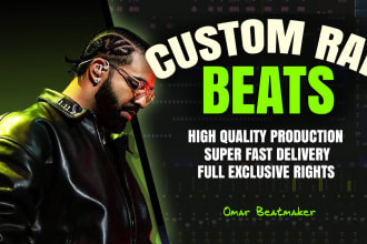 produce an exclusive custom rap beat