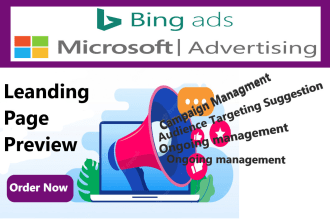 setup bing ads , and optimization PPC campaign, as well as  audience targeting