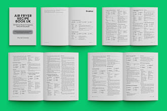 do recipe book formatting and cook book layout for print