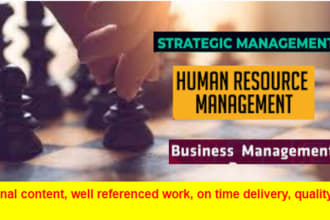handle strategic management, management and hrm essays and case studies