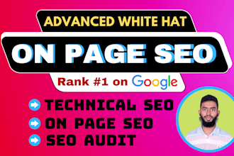 do website onpage SEO and technical optimization service for the wordpress site