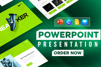 design powerpoint presentation, powerpoint template, google slides or keynote