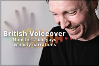 record a scary monster, demon or bad guy voice for halloween