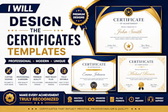 design professional certificate templates