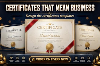 design the certificates templates
