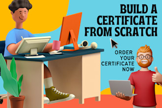 design the certificates templates