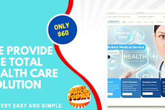 design medical, healthcare, dental, clinic, hospital website