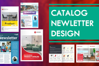 create a catalog design and newsletter