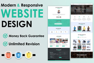 be your front end website designer using html css bootstrap